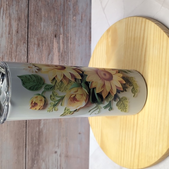 Sunflower 20oz stainless steel tumbler - Picture 2 of 3